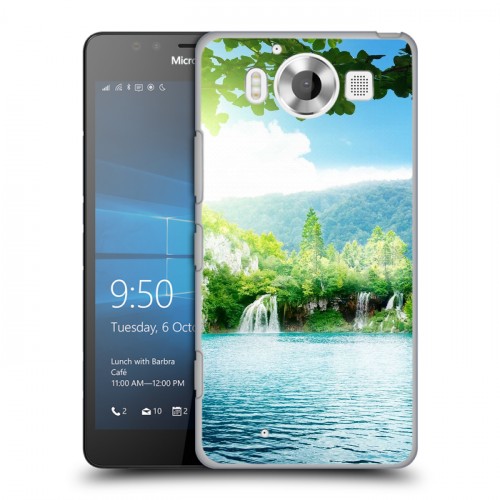 Дизайнерский пластиковый чехол для Microsoft Lumia 950 водопады