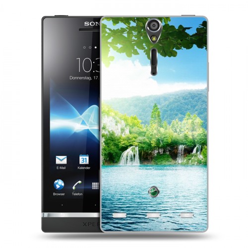 Дизайнерский пластиковый чехол для Sony Xperia S водопады