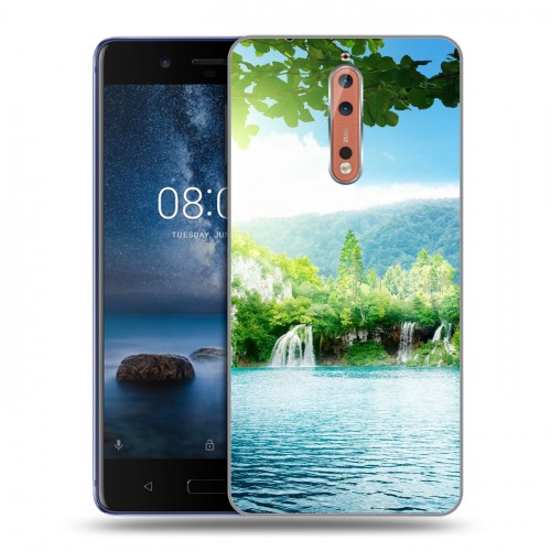 Дизайнерский пластиковый чехол для Nokia 8 водопады