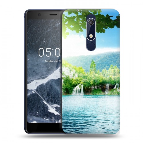 Дизайнерский пластиковый чехол для Nokia 5.1 водопады