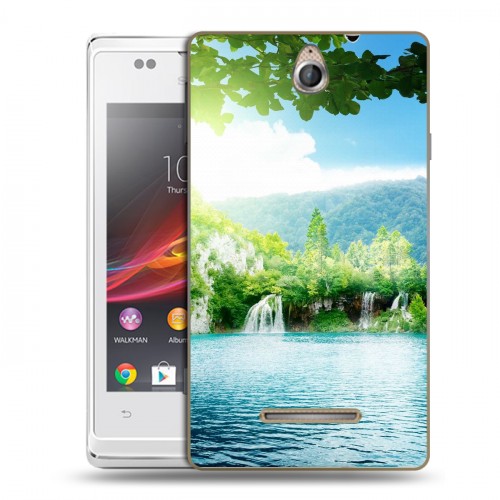 Дизайнерский пластиковый чехол для Sony Xperia E водопады