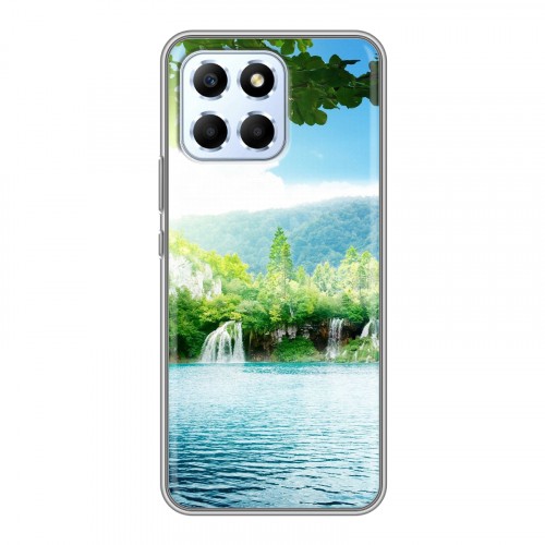 Дизайнерский силиконовый с усиленными углами чехол для Huawei Honor X6 водопады