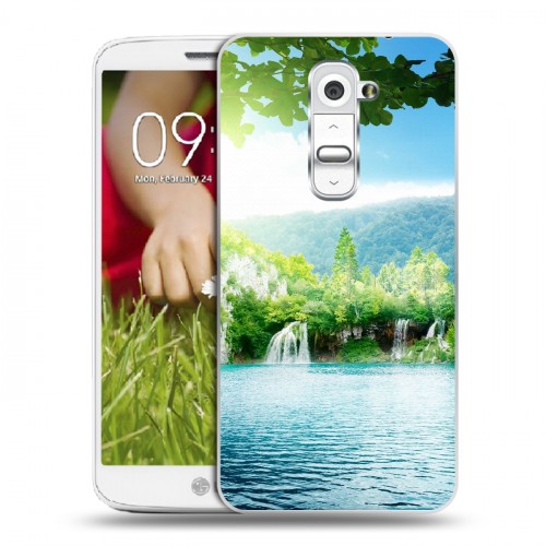 Дизайнерский пластиковый чехол для LG Optimus G2 mini водопады