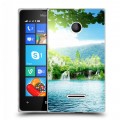 Дизайнерский пластиковый чехол для Microsoft Lumia 435 водопады