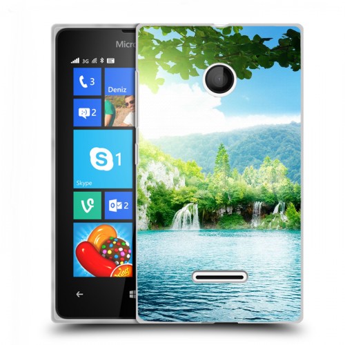 Дизайнерский пластиковый чехол для Microsoft Lumia 435 водопады