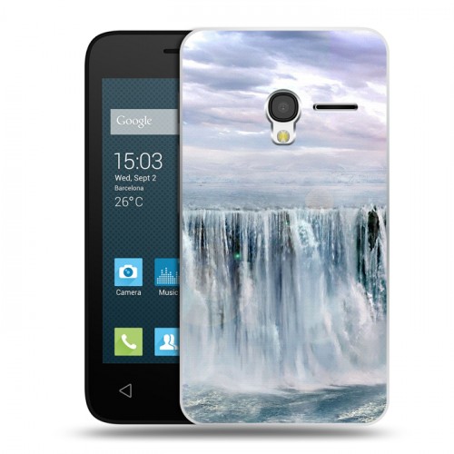 Дизайнерский пластиковый чехол для Alcatel One Touch Pixi 3 (4.0) водопады