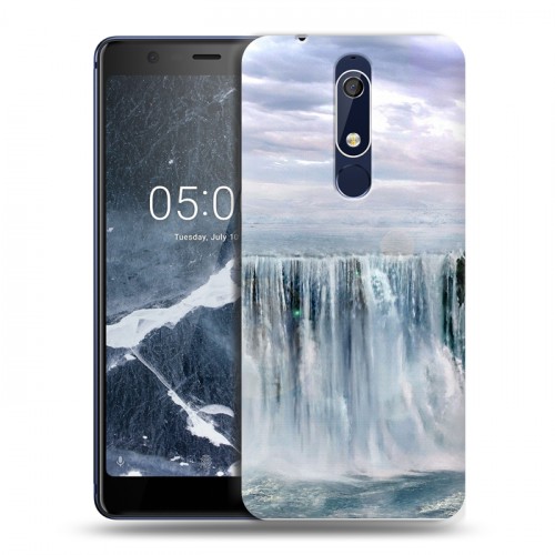 Дизайнерский пластиковый чехол для Nokia 5.1 водопады