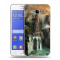 Дизайнерский пластиковый чехол для Samsung Galaxy J7 водопады