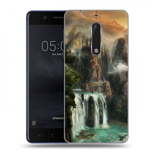 Дизайнерский пластиковый чехол для Nokia 5 водопады