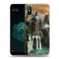 Дизайнерский силиконовый чехол для Xiaomi Mi A2 водопады