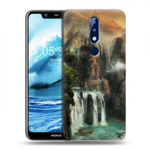 Дизайнерский силиконовый чехол для Nokia 5.1 Plus водопады