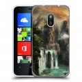 Дизайнерский пластиковый чехол для Nokia Lumia 620 водопады