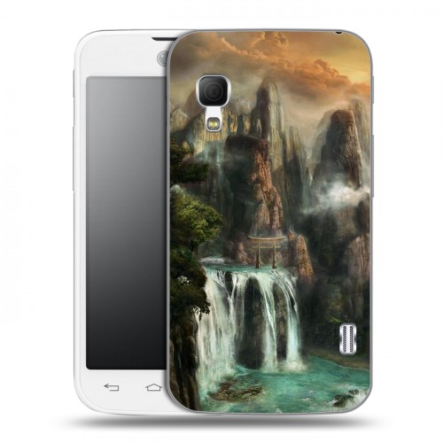 Дизайнерский пластиковый чехол для LG Optimus L5 2 II водопады