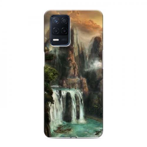 Дизайнерский силиконовый с усиленными углами чехол для Realme Narzo 30 5G водопады
