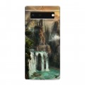 Дизайнерский силиконовый с усиленными углами чехол для Google Pixel 6 водопады
