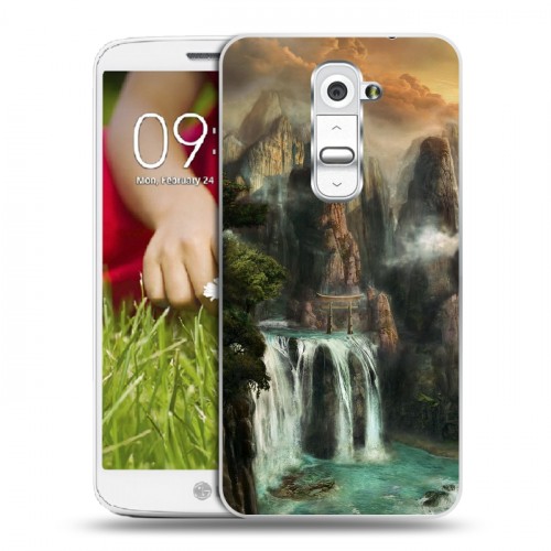 Дизайнерский пластиковый чехол для LG Optimus G2 mini водопады