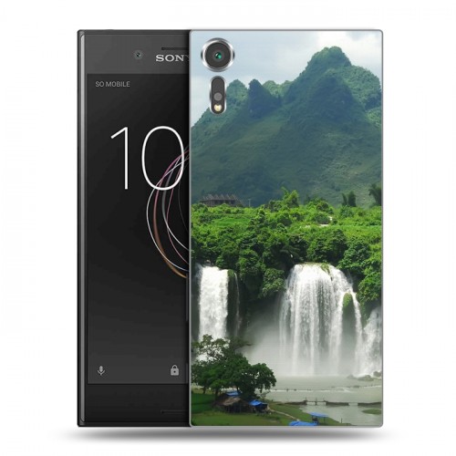 Дизайнерский пластиковый чехол для Sony Xperia XZs водопады