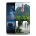 Дизайнерский пластиковый чехол для Nokia 8 водопады