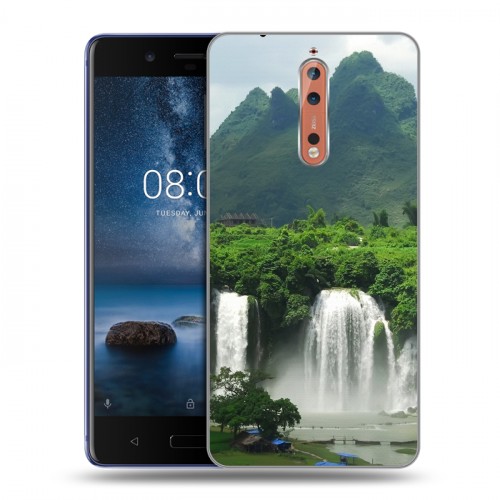 Дизайнерский пластиковый чехол для Nokia 8 водопады
