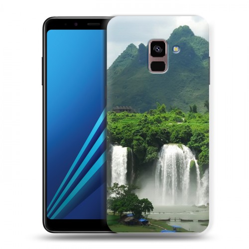Дизайнерский пластиковый чехол для Samsung Galaxy A8 Plus (2018) водопады