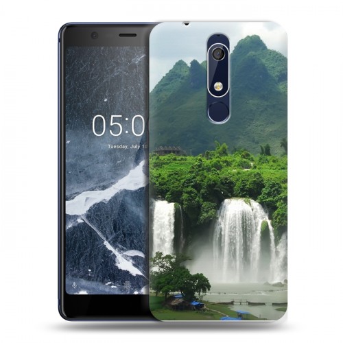 Дизайнерский пластиковый чехол для Nokia 5.1 водопады