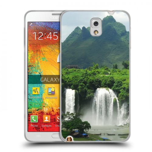 Дизайнерский пластиковый чехол для Samsung Galaxy Note 3 водопады