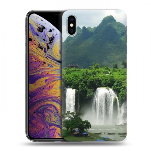 Дизайнерский силиконовый чехол для Iphone Xs Max водопады
