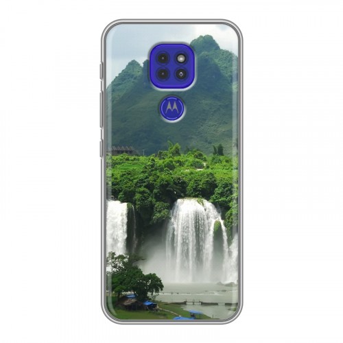 Дизайнерский силиконовый чехол для Motorola Moto G9 Play водопады