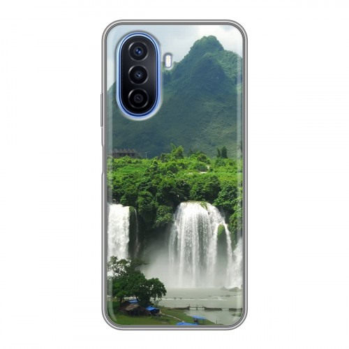 Дизайнерский пластиковый чехол для Huawei Nova Y70 водопады
