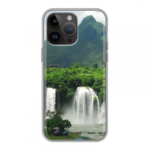 Дизайнерский пластиковый чехол для Iphone 14 Pro Max водопады