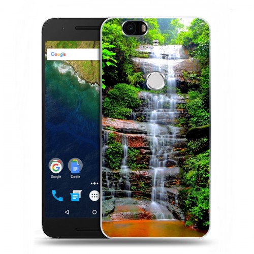 Дизайнерский силиконовый чехол для Google Huawei Nexus 6P водопады