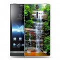 Дизайнерский пластиковый чехол для Sony Xperia S водопады