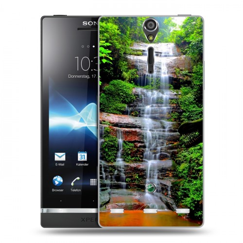 Дизайнерский пластиковый чехол для Sony Xperia S водопады