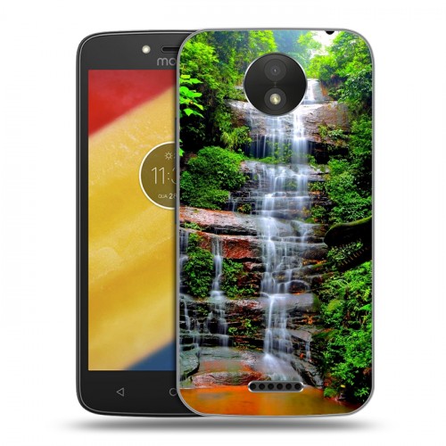 Дизайнерский пластиковый чехол для Motorola Moto C Plus водопады