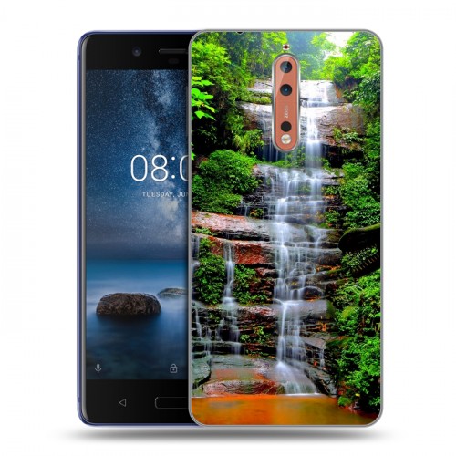 Дизайнерский пластиковый чехол для Nokia 8 водопады