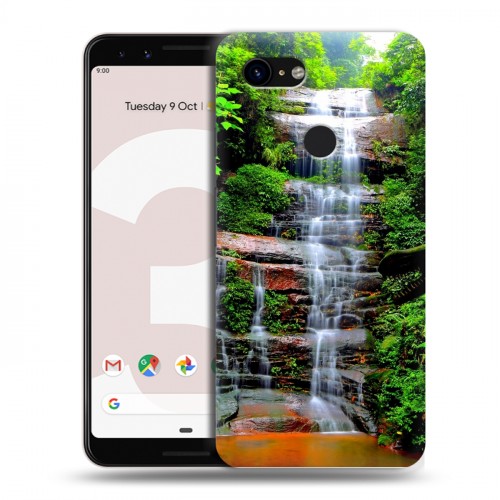 Дизайнерский пластиковый чехол для Google Pixel 3 водопады