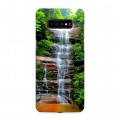 Дизайнерский пластиковый чехол для Samsung Galaxy S10 Plus водопады