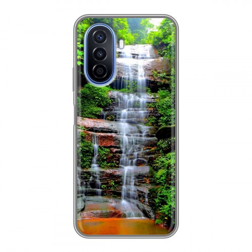 Дизайнерский пластиковый чехол для Huawei Nova Y70 водопады