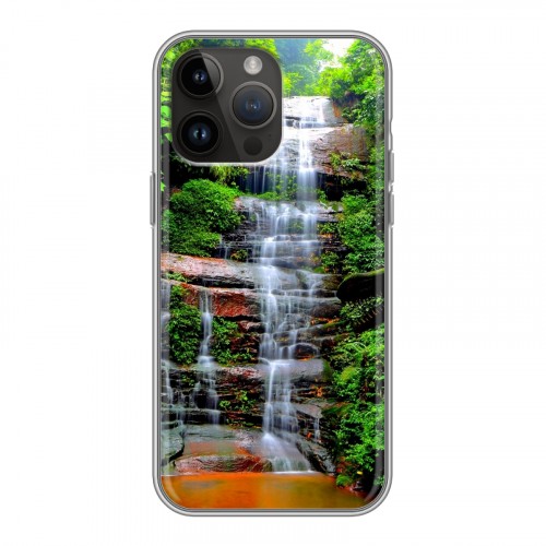 Дизайнерский силиконовый чехол для Iphone 14 Pro Max водопады