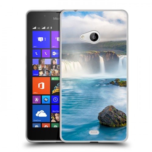 Дизайнерский пластиковый чехол для Microsoft Lumia 540 водопады