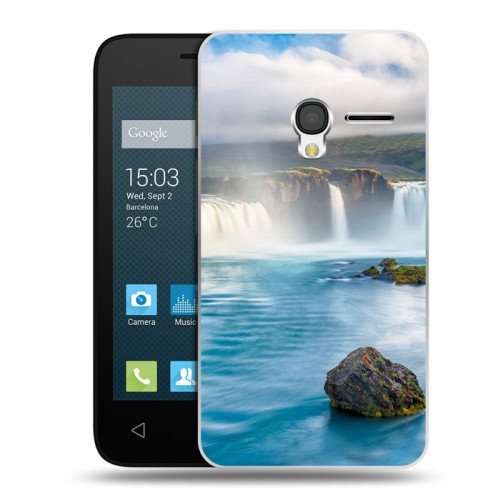 Дизайнерский пластиковый чехол для Alcatel One Touch Pixi 3 (4.0) водопады
