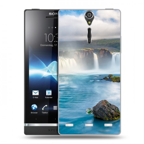 Дизайнерский пластиковый чехол для Sony Xperia S водопады