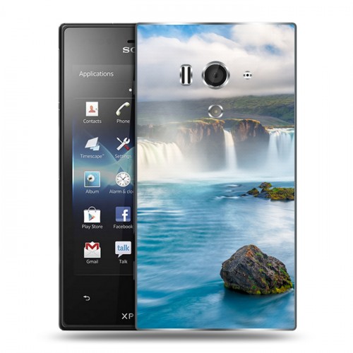 Дизайнерский пластиковый чехол для Sony Xperia acro S водопады