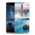 Дизайнерский пластиковый чехол для Nokia 8 водопады