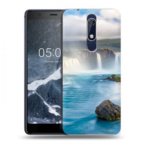 Дизайнерский пластиковый чехол для Nokia 5.1 водопады