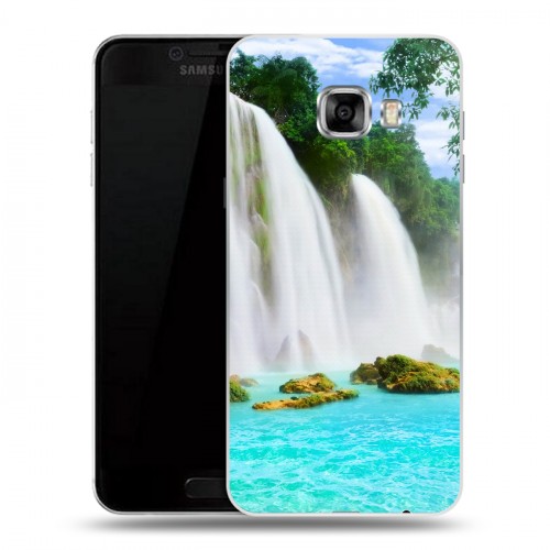 Дизайнерский пластиковый чехол для Samsung Galaxy C5 водопады