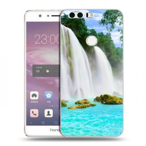 Дизайнерский пластиковый чехол для Huawei Honor 8 водопады