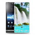 Дизайнерский пластиковый чехол для Sony Xperia S водопады