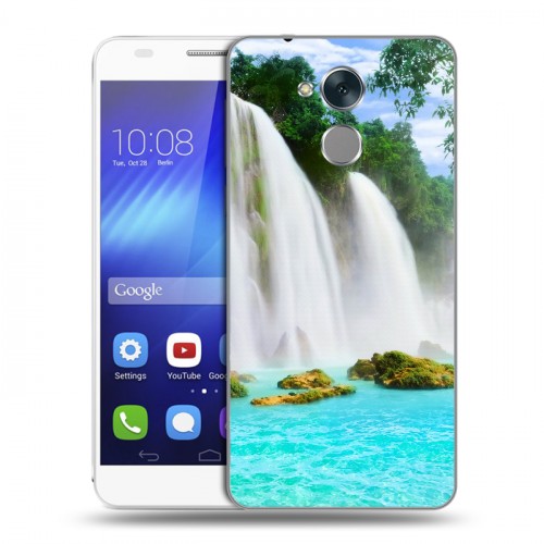 Дизайнерский пластиковый чехол для Huawei Honor 6C водопады