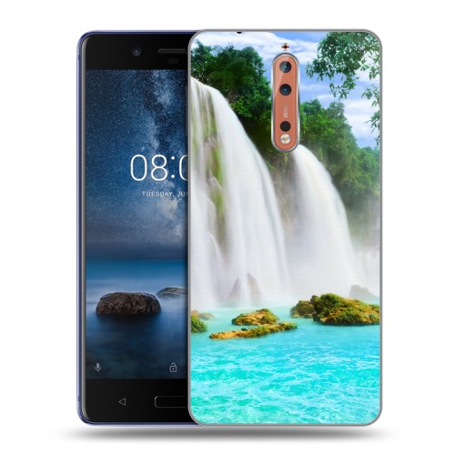 Дизайнерский пластиковый чехол для Nokia 8 водопады